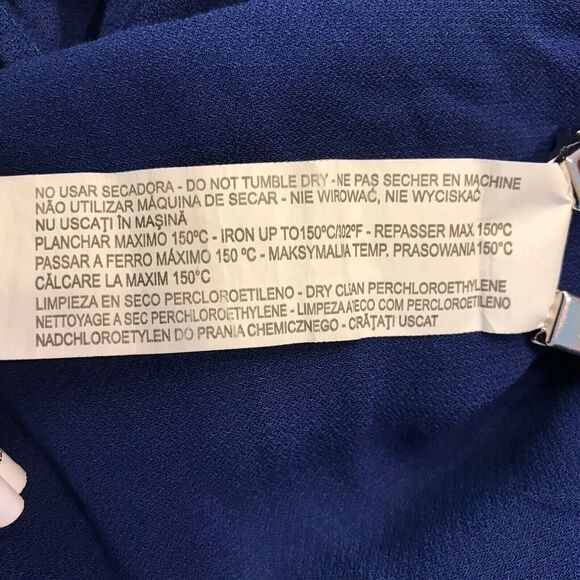 Zara Basic Blue Sleeveless Open Knit Shoulders Top Blouse Size Small S Womens - Picture 4 of 8